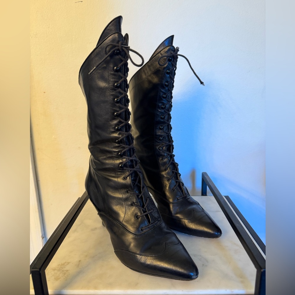 Victorian Peter Fox Vintage Leather Boots